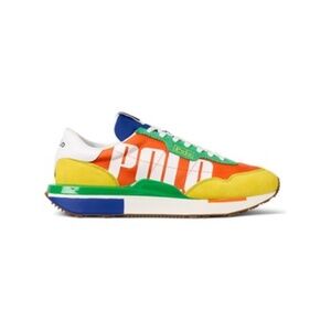 Train 89 Logo Suede & Oxford Sneaker